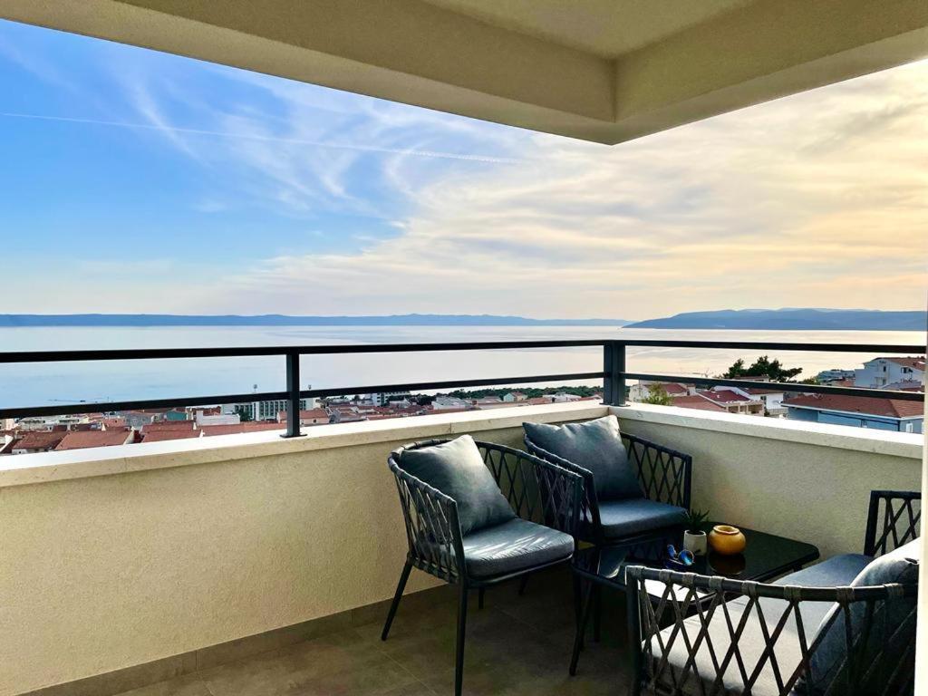 Apartment Linda With Panoramic Sea View Makarska Kültér fotó